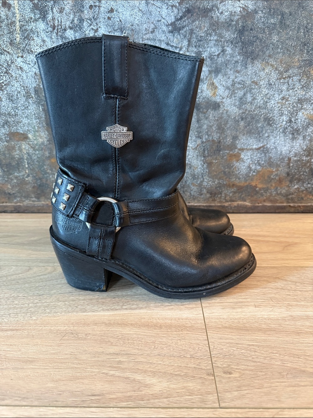Harley Davidson leather harness boots - Picture 5 of 10